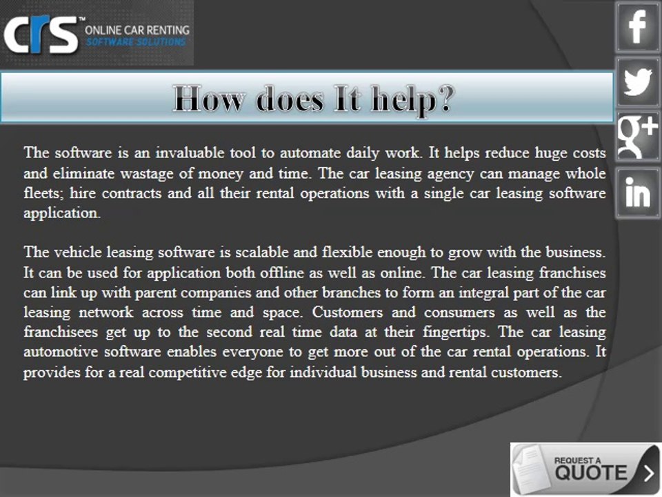 car rentel solution vedio