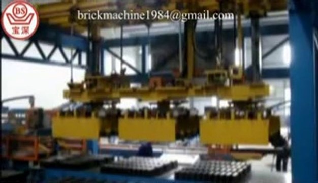 Fully automatic clay brick factory with brick loading and unloading system