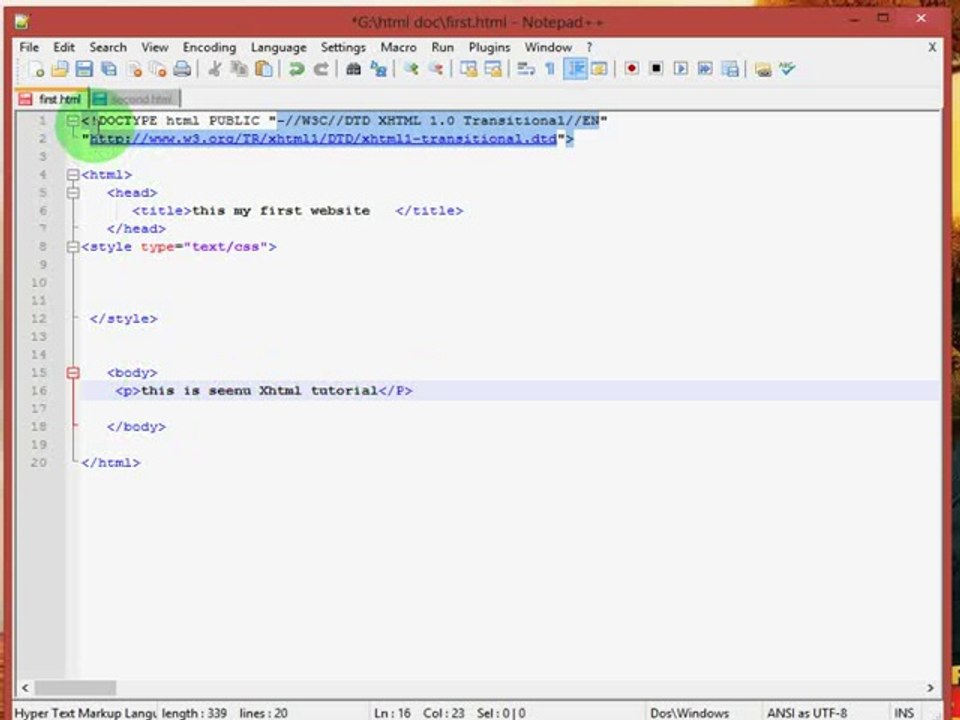 XHTML &CSS TUTORIAL IN TAMIL 8.CSS INTRODUCTION &USES