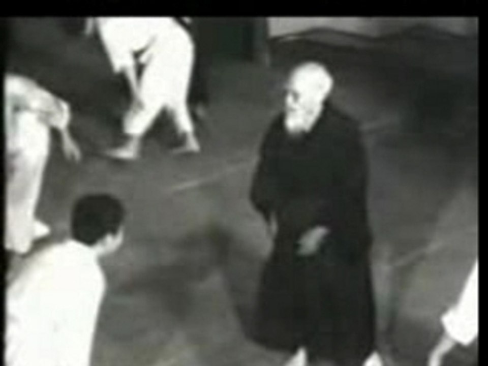 Morihei Ueshiba practice with children