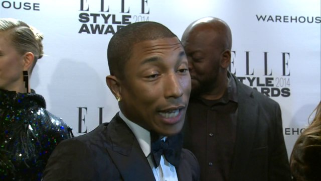 Elle Style Awards: Pharrell Williams on the red carpet