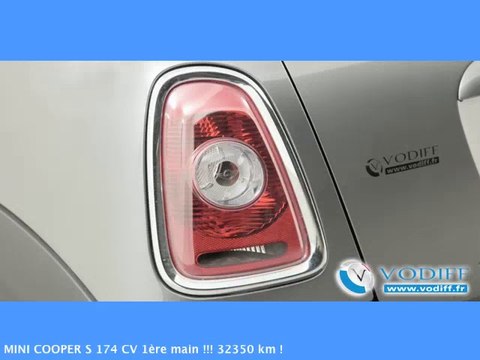 VODIFF : MINI OCCASION ALSACE :MINI COOPER S 174 CV 1ère main !!! 32350 km !