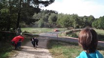 Accident Porsche Rallye des Noix 2013 à Périgneux Loire