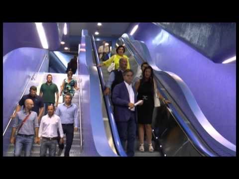 Napoli - La stazione di via Toledo la più bella d'Europa (18.02.14)