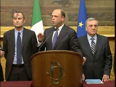 Roma - Le consultazioni di Matteo Renzi NCD (18.02.14)