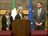 Roma - Le consultazioni di Matteo Renzi  SEL (18.02.14)