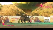 Farhan Akhtar and Vidya Balan got into a hot air balloon to promote their upcoming film 'Shaadi Ke S