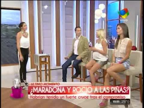 Maradona y Rocia, ¿se fueron a las manos