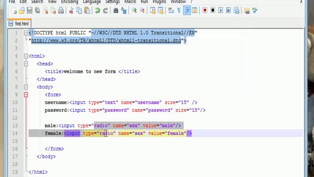 XHTML&CSS TUTORIAL IN TAMIL 18.PASSWORD & RADIO,CHECK BOX