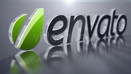 3D Logo With Reflective Ground - After Effects Template