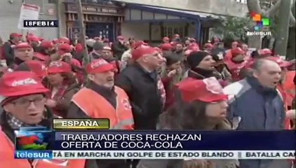 España: continuarán las vencidas entre patronal y obreros de Coca-cola