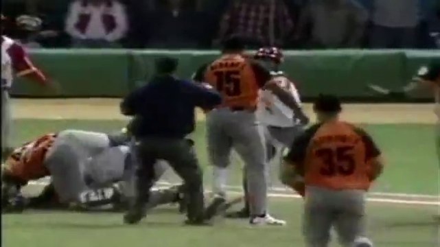 Cuban player swings bat at pitcher's head in crazy brawl