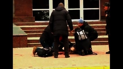 Woman shot during protests in Western Ukraine