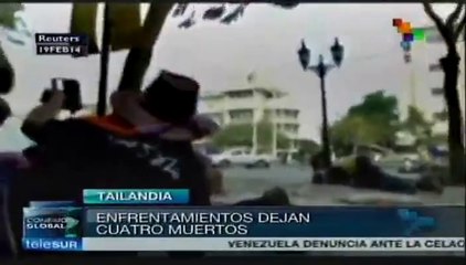 Mueren 4 en Bangkok por ataque policíaco; prohíben reprimir protestas