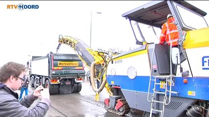 Begin gemaakt met sloop Noordzeebrug in Stad - RTV Noord