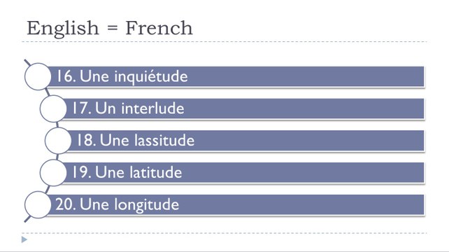 Learn French #Unit 12 #Lesson T = Identical words in English and in French =UDE=