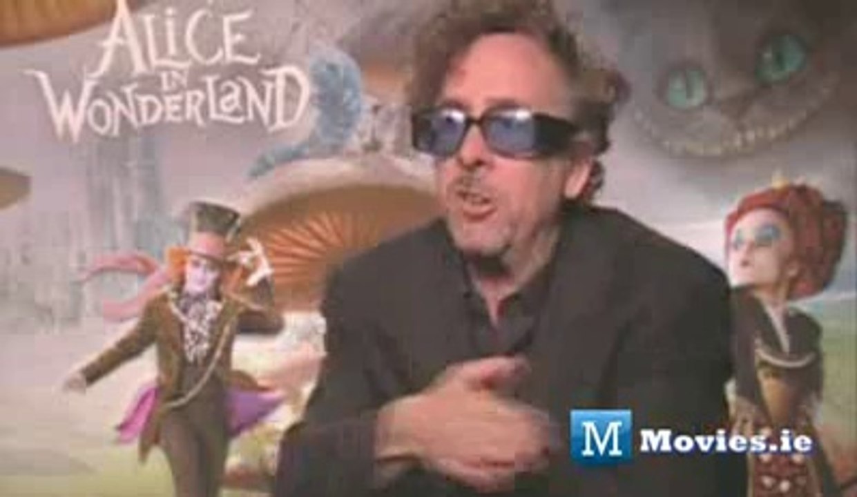 Tim Burton talks about working with Johnny Depp on Alice In Wonderland (Low)