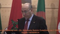 كلمة الدكتور عبدالعزيز صادوق رئيس جامعة محمد الأول خلال اللقاء الثاني لرؤساء جامعات دول المغرب العربي  بوجدة