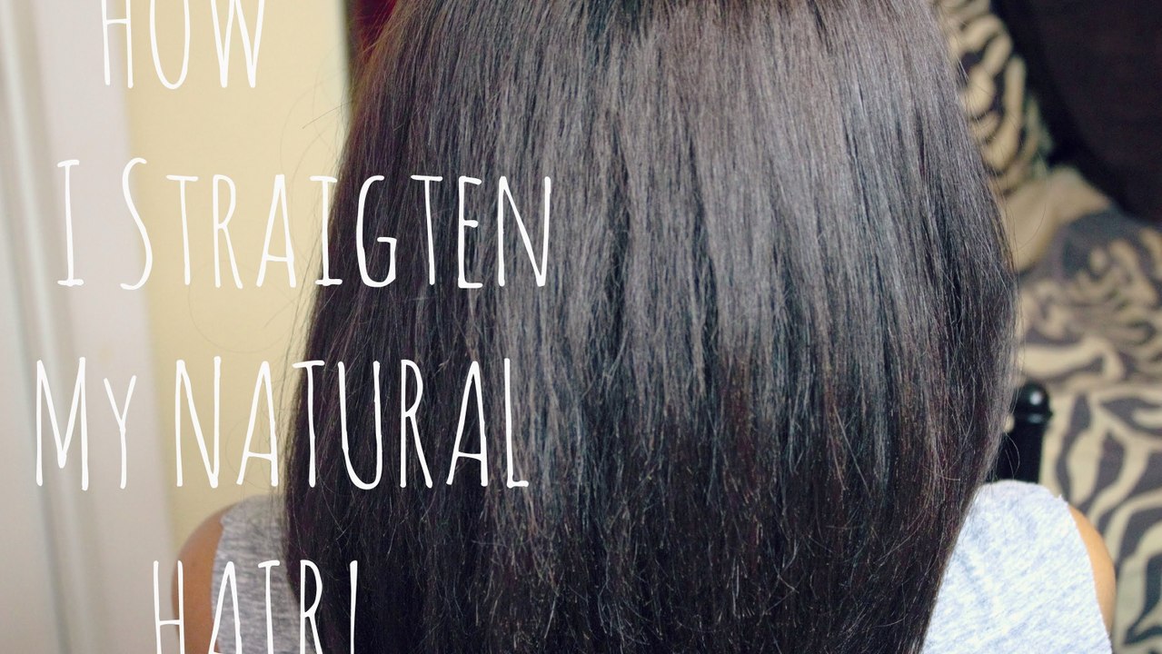 How I Straighten My Natural Hair!