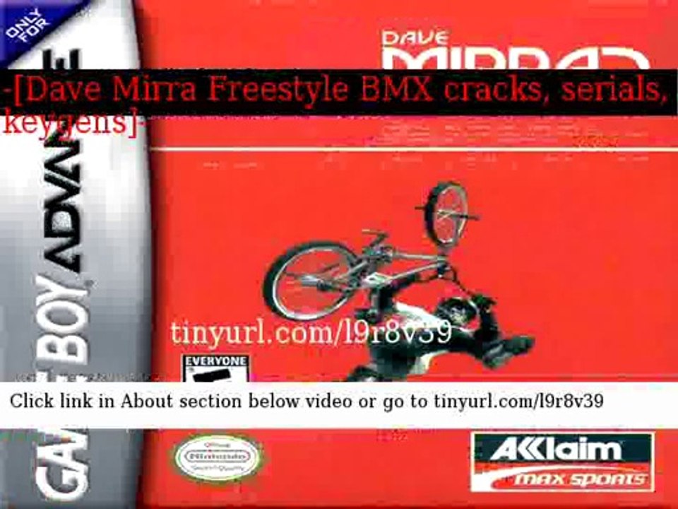 Dave Mirra Freestyle BMX crack serial keygen