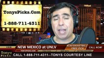 UNLV Rebels vs. New Mexico Lobos Pick Prediction NCAA College Basketball Odds Preview 2-19-2014