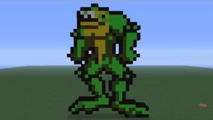 Minecraft Pixel Art: Battle Toads Tutorial
