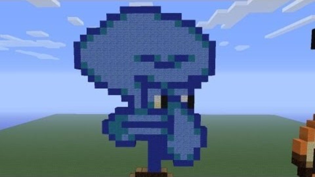 Minecraft Pixel Art: Squidward