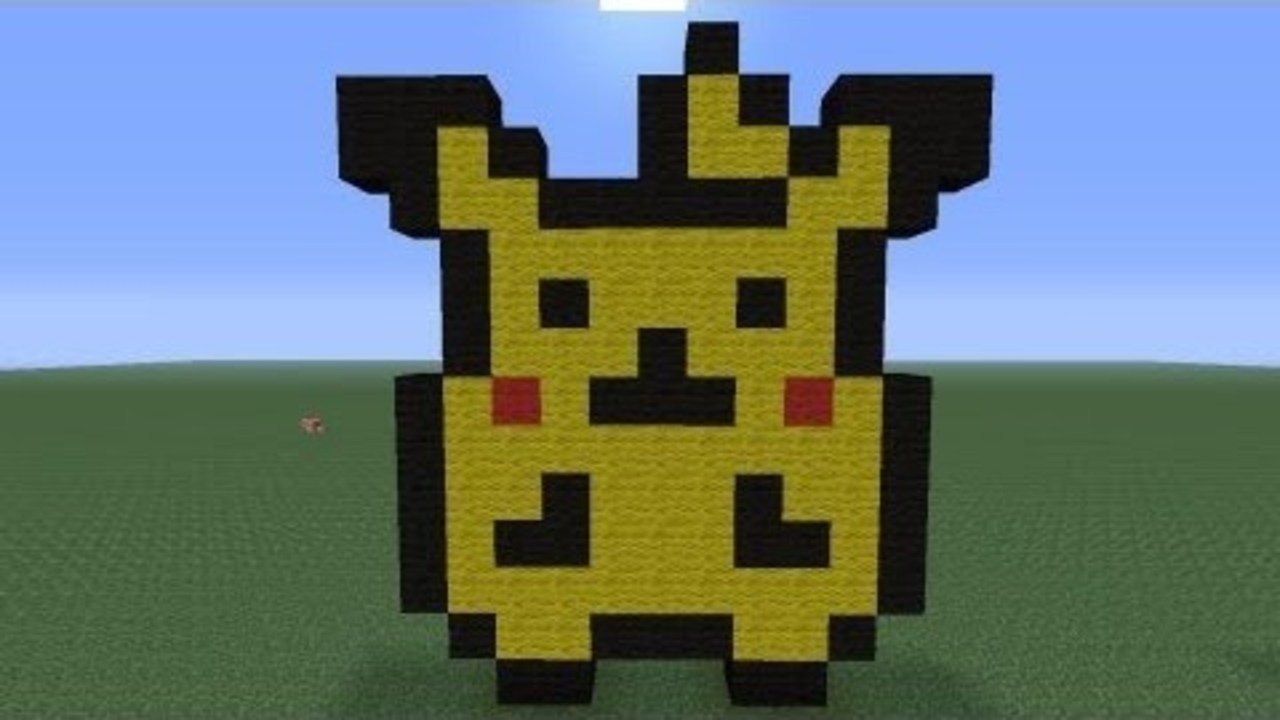Minecraft Pixel Art: 8 Bit Pikachu