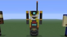 Minecraft Pixel Art: Claptrap Tutorial - Skin Pack 4