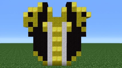 Minecraft 360: How To Make A Gold Chest plate (Mass Effect Texture Pack)