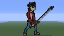 Minecraft Pixel Art: Travis Touchdown 