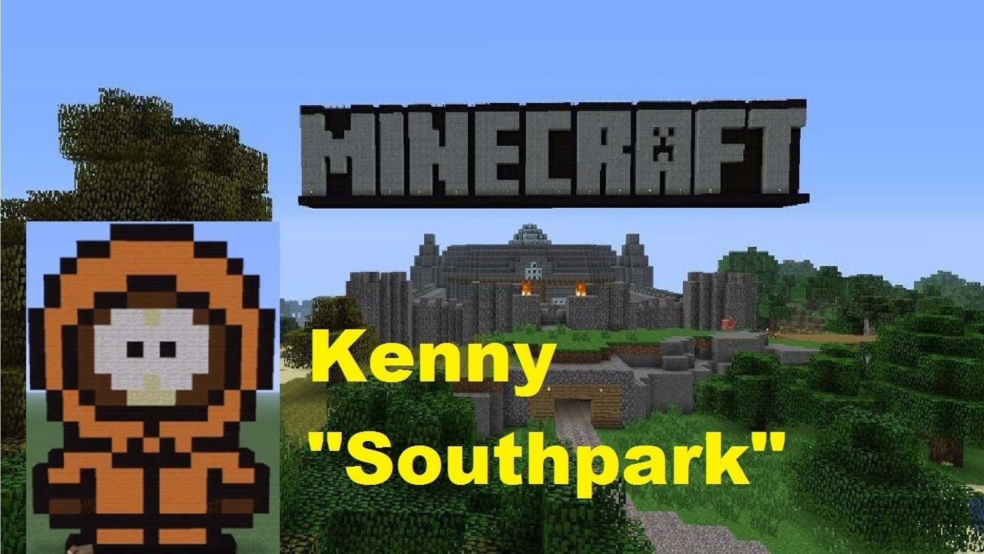 Minecraft Pixel Art Kenny Southpark Tutorial Video Dailymotion