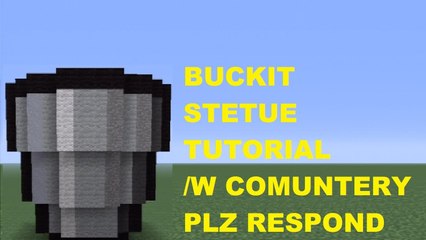 Minecraft 360: How to Make a 3D Bucket Statue