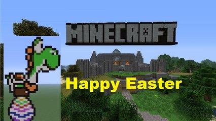 Minecraft Pixel Art: Yoshi Lays An Easter Egg