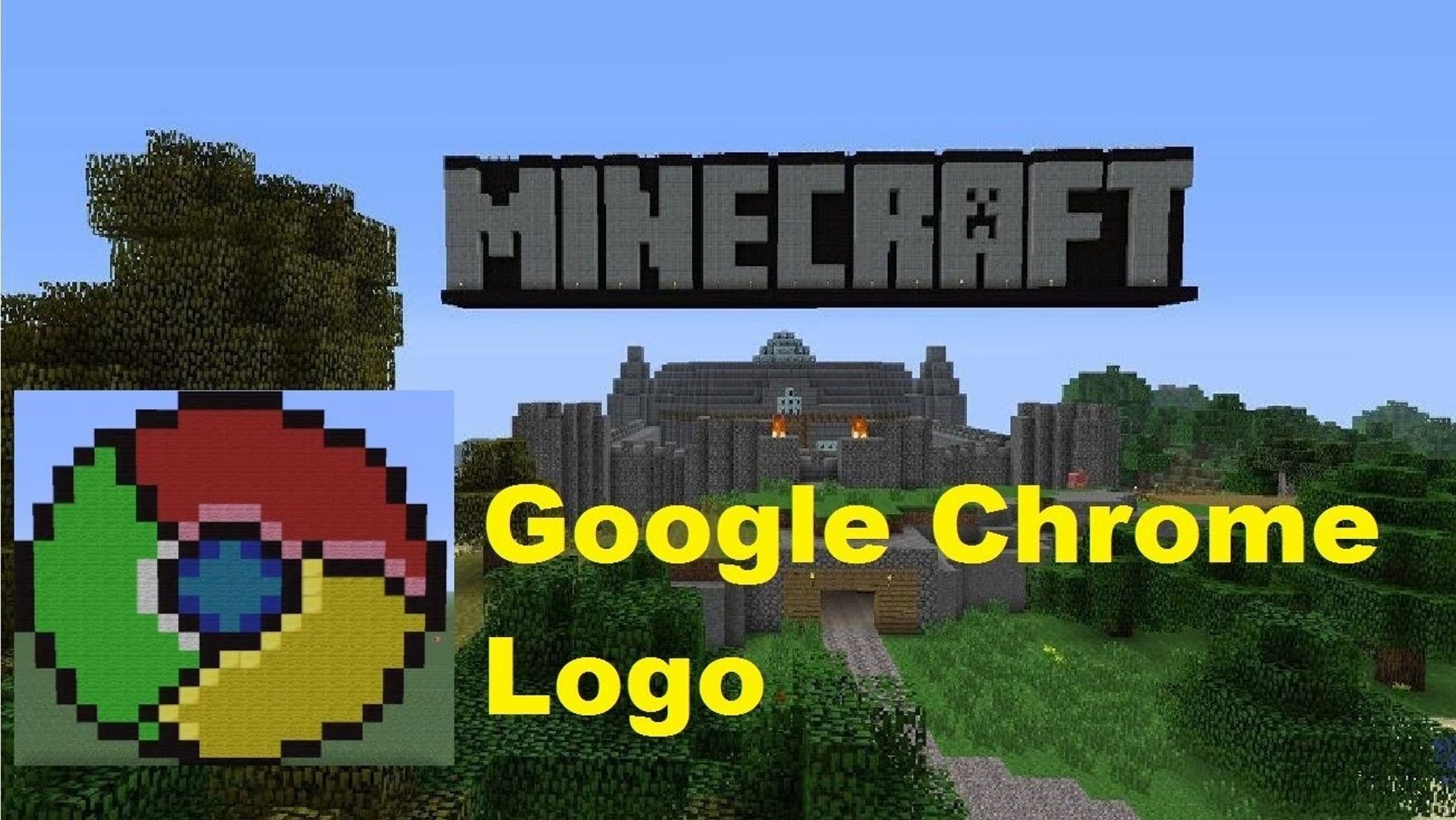 Minecraft Pixel Art: Google Chrome Logo Tutorial - video Dailymotion