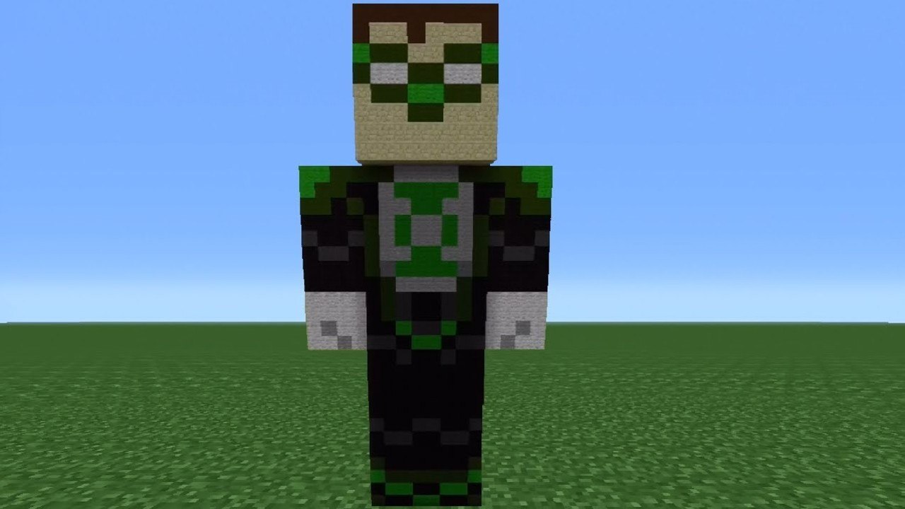 Minecraft 360: How To Make A Green Lantern Statue