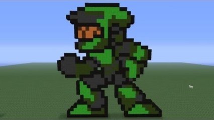 Minecraft Pixel Art: Master Chief Sprite Tutorial
