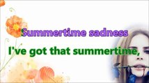 Lana Del Rey - Summertime Sadness (Karaoke/Instrumental) with lyrics [Official Video]