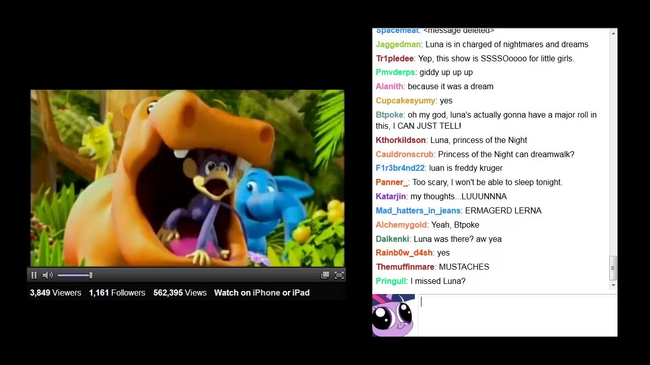 MLP FiM: S3E6 "Sleepless in Ponyville" with Chat Reaction