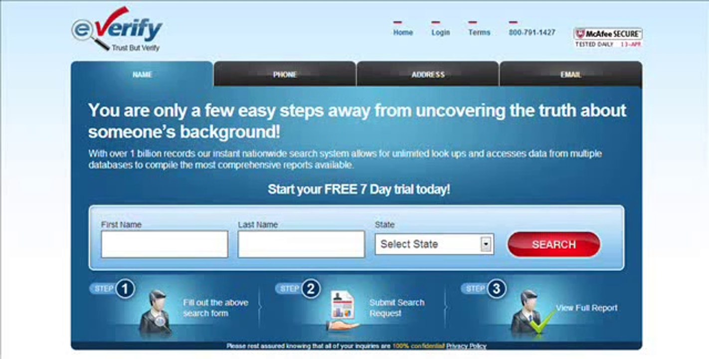 background check rental property - Everify