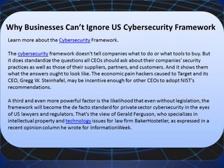 Dyman & Associates Risk Management Projects Why Businesses Cant Ignore US Cybersecurity Framework