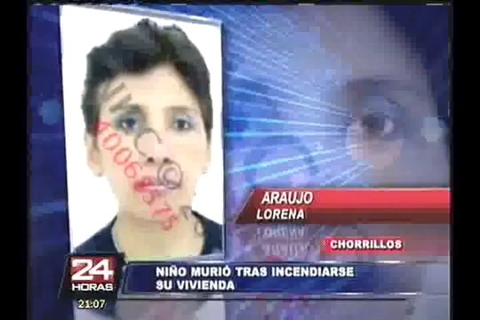 Chorrillos: menor de siete años murió durante incendio de una vivienda
