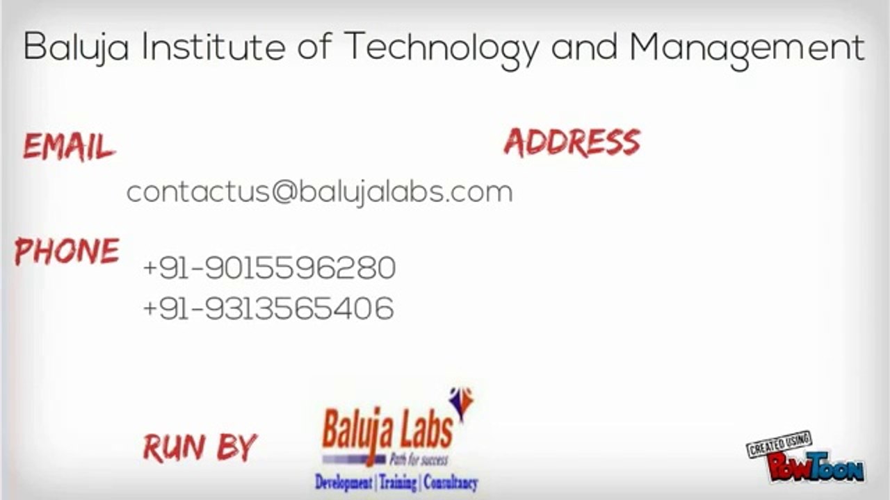 Pro E Course Presentation by Baluja Labs