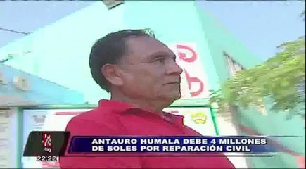 Antauro Humala debe 4 millones de soles por reparación civil