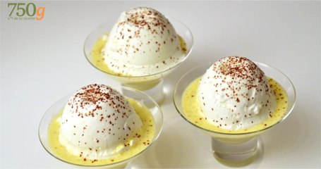 Recette île flottante au micro-ondes - 750 Grammes