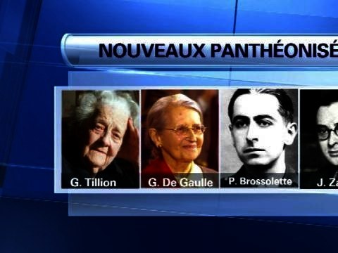 Quatre résistants, deux femmes et deux hommes, au Panthéon - 20/02