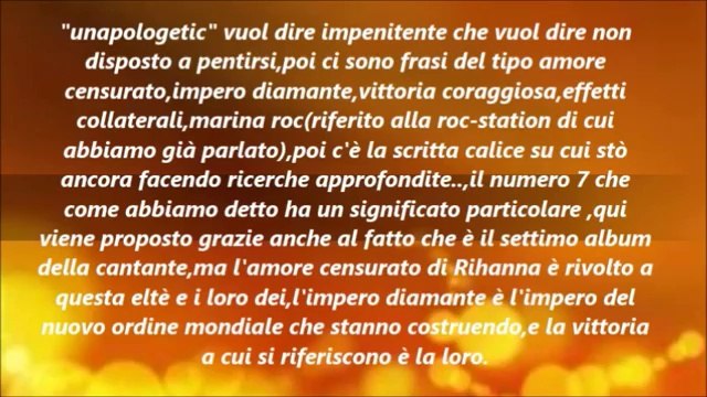 RIHANNA E IL SIMBOLISMO OCCULTO DEGLI ILLUMINATI PARTE 5/6/7/8_8