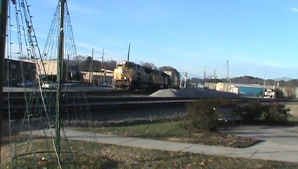UP power leads NS 226 intermodal train EB through Austell Ga