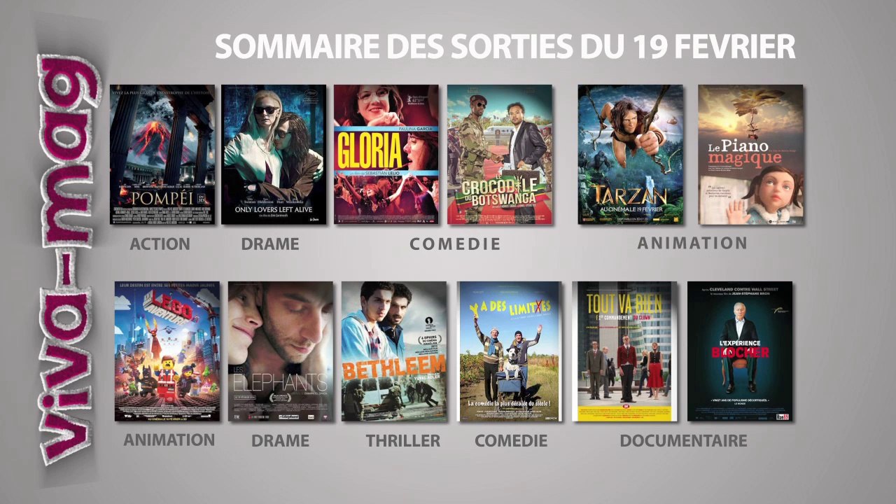 Vivamag, le magazine des sorties "Ciné" du 19 février 2014