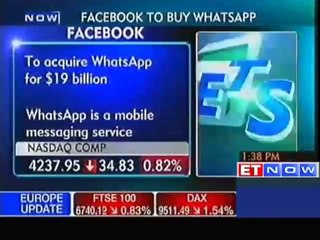 Facebook to buy WhatsApp for $19 billion  The Economic Times Video  ET Now